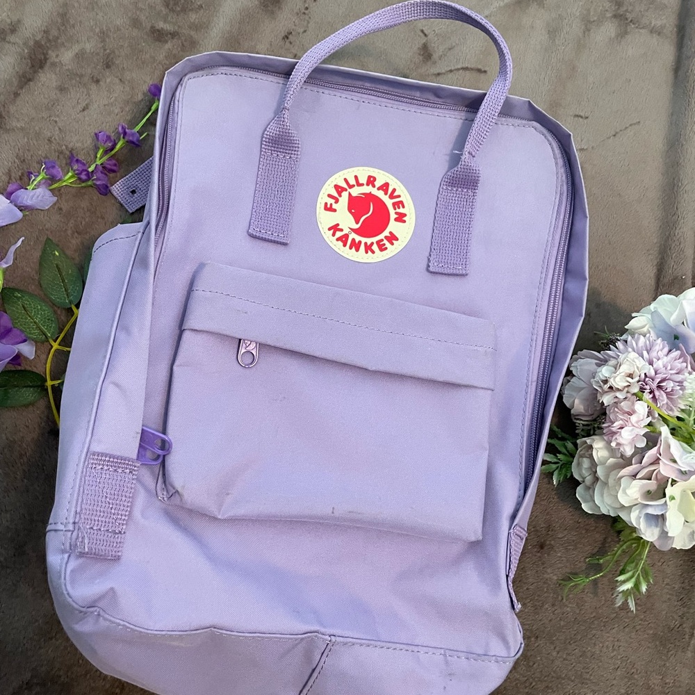 Fjallraven Kanken purple backpack